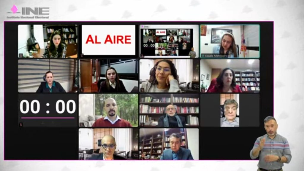Sesión virtual del Consejo General del INE