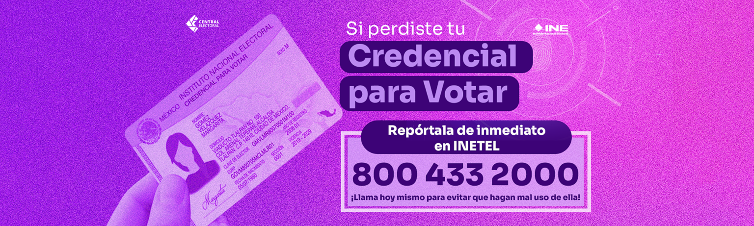 Imagen de Credencial para Votar y texto para reforzar