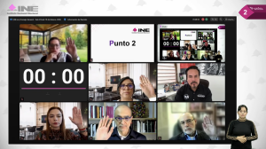 Sesión del Consejo General del INE