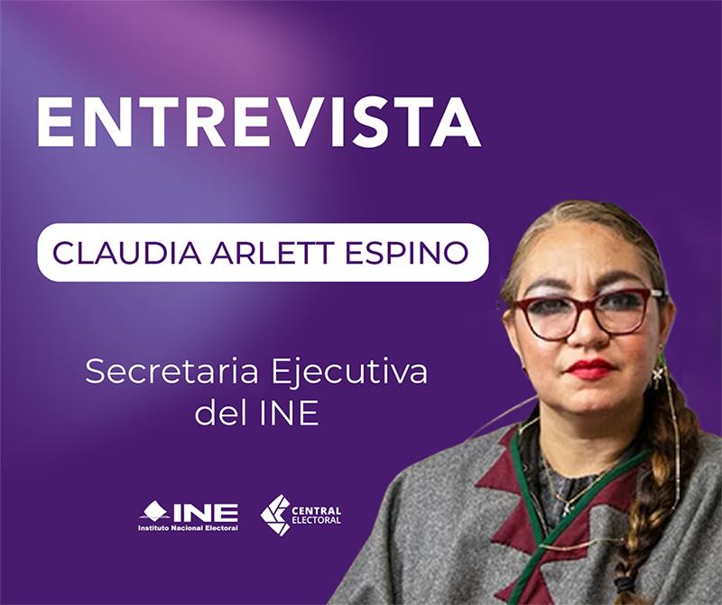 Claudia Arlett Espino, Secretaria Ejecutiva del INE