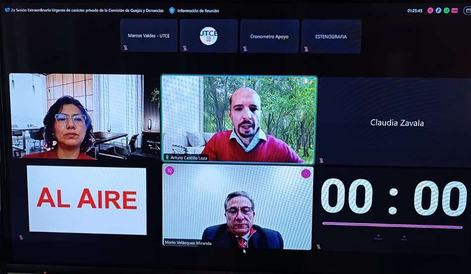 Sesión de la Comisión de Quejas y Denuncias