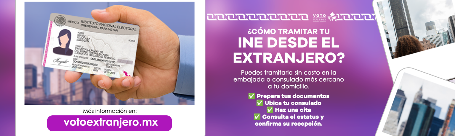 Imagen de credencial para Votar para voto en el extranjero