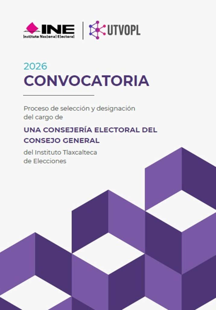 anuncio de una convocatoria para ser consejera o consejero del OPLE de Tlaxcala