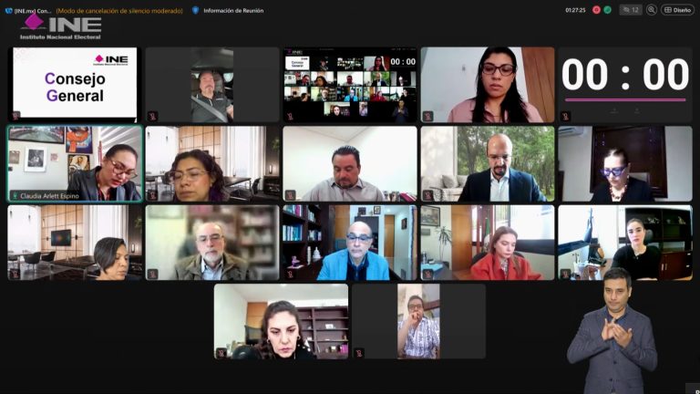 Sesión del Consejo General del INE