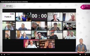 Sesión del Consejo General del INE