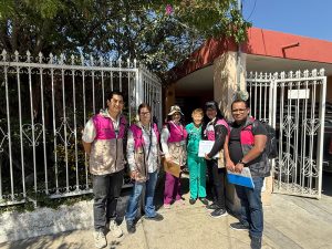 Caes visitando a las personas insaculadas