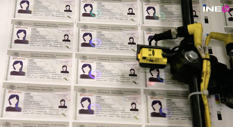 imagen de impresión de credenciales para votar