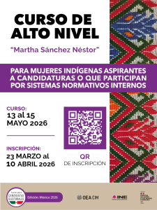 Curso de Alto Nivel para Mujeres Indígenas Aspirantes a Candidaturas
