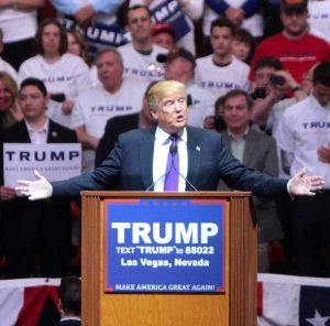 Trump, durante su campaña en 2016