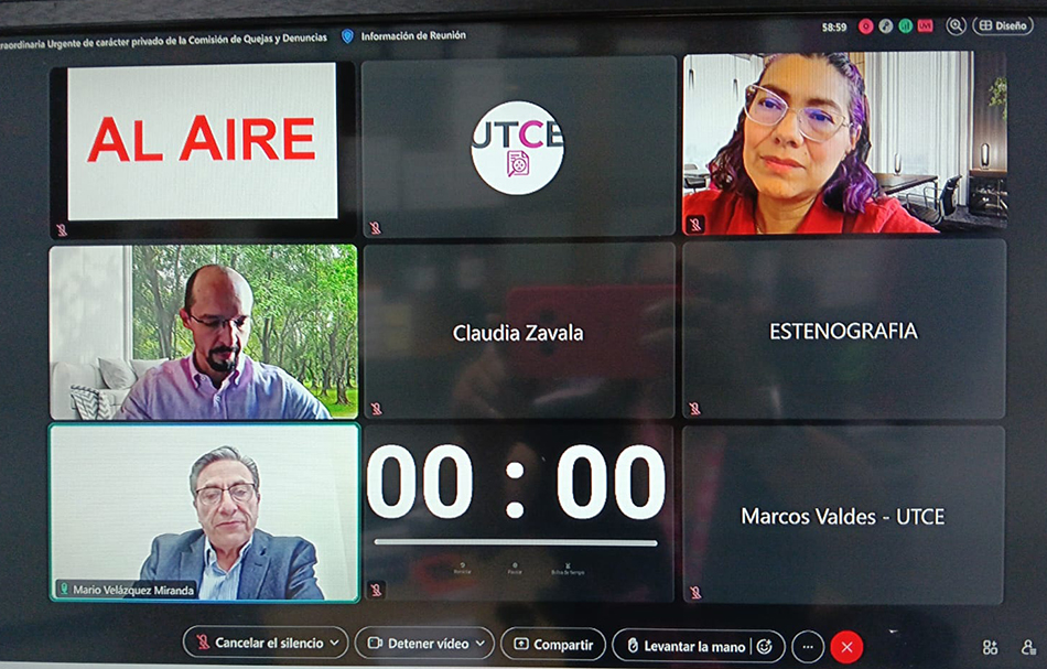 Sesión de la Comisión de Quejas y Denuncias