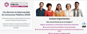 Anuncio de la convocatoria publica de ingreso al SPEN