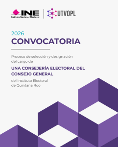 Cartel de la convocatoria abierta la consejería del IEQROO