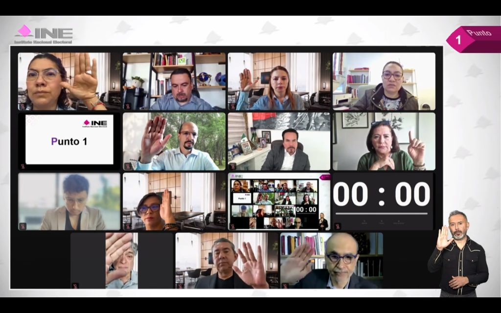 Sesión Virtual del Consejo General del INE