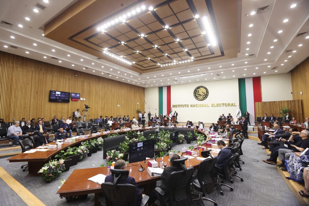 Sesión del Consejo General del INE