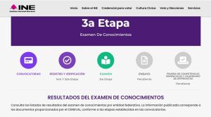 anuncio en computadora sobre la tercera etapa de una convocatoria pública