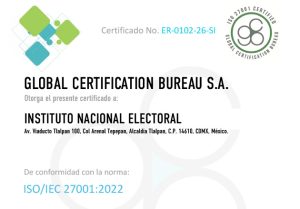 Certificación internacional ISO/IEC 27001:2022 para el Sistema de Voto Electrónico por Internet 