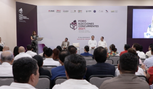 Vista panorámica de la inauguración del Foro Elecciones Concurrentes 2027