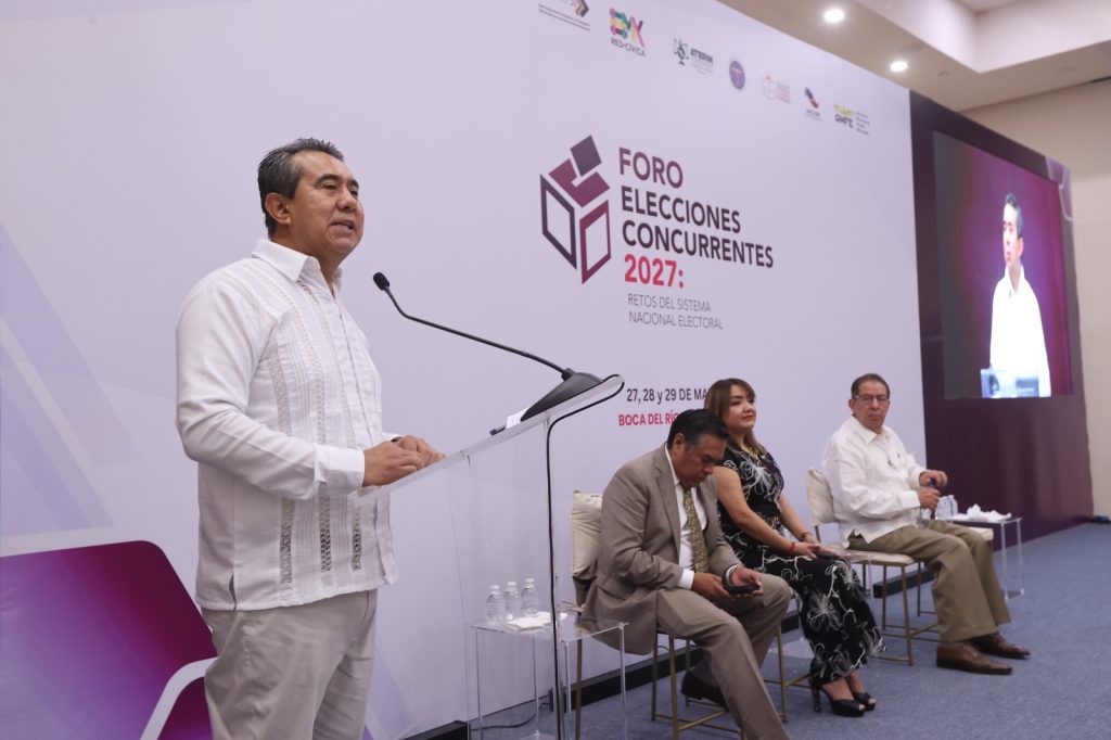 Jorge Montaño en la inauguración del Foro Elecciones Concurrentes 2027