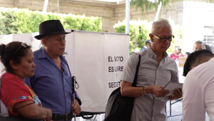 Personas ejerciendo su voto