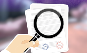 Lupa sobre documentos