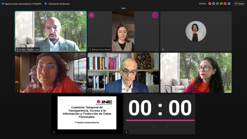 Sesión de la Comisión Temporal de Transparencia