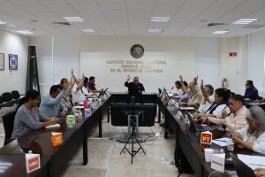 Instituto Nacional Electoral en Coahuila en sesión