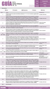 Orden del día de la Sesión Ordinaria del Consejo General del INE