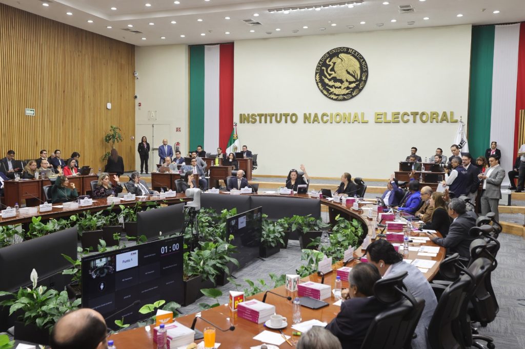Sesión del Consejo General del INE