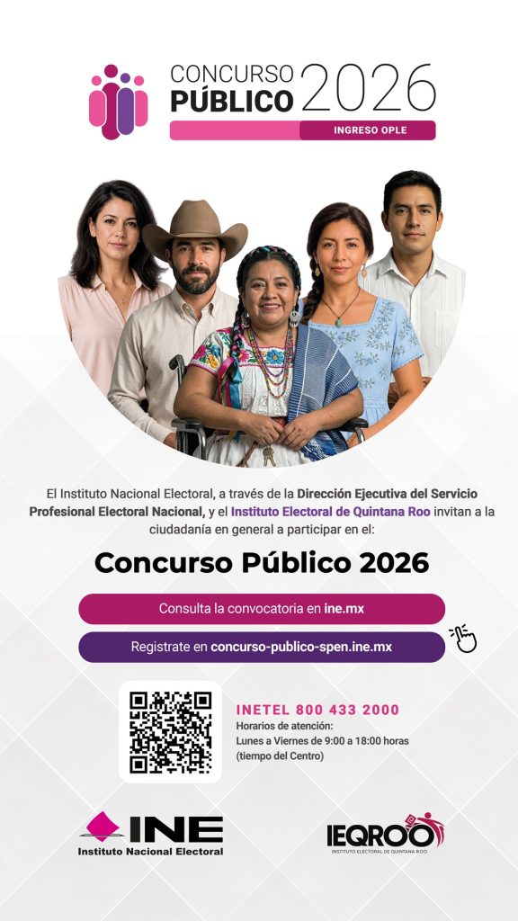 Convocatoria 2026 para ingresar al OPLE de Quintana Roo