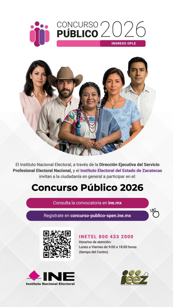 Convocatoria 2026 para ingresar al OPLE de Zacatecas