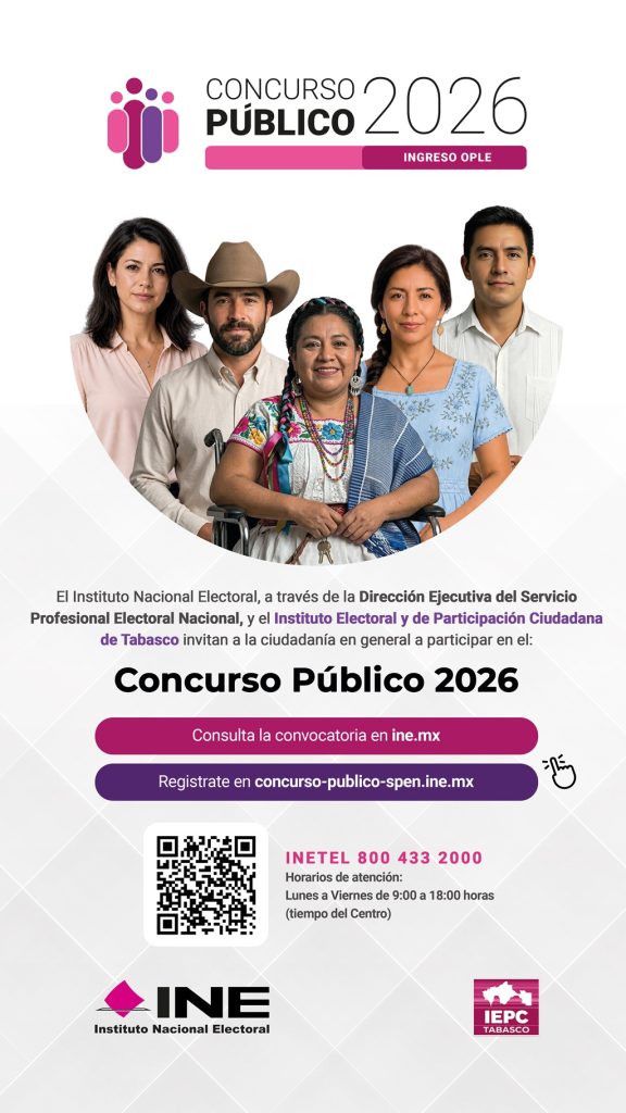 Convocatoria con cinco personas de Tabasco