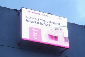 Gran Reloj con fechador para el inicio del proceso electoral 2027