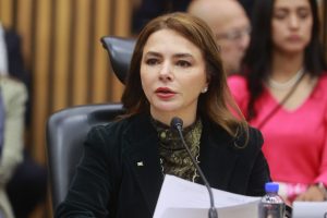 Carla Humphrey Jordan Consejera Electoral participando en la sesión.