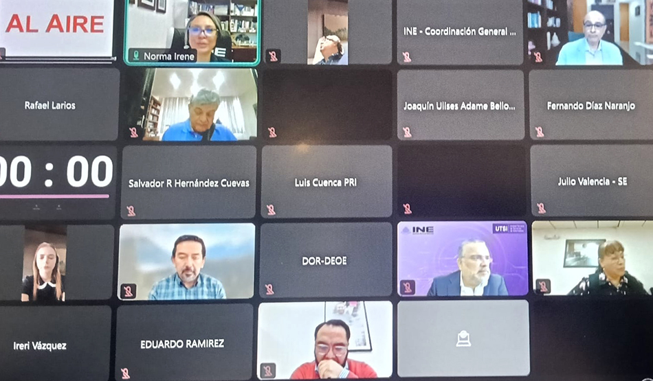 Sesión virtual de la Comisión de Capacitación y Organización Electoral