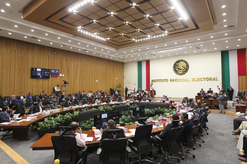 Sesión del Consejo General del INE