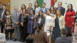 Mujeres tomando protesta como nuevas Vocales Ejecutivas