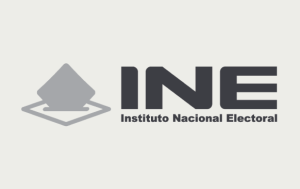 Logo INE en tonos grises