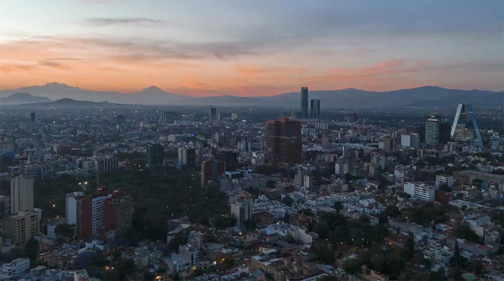 Vista panorámica de la CDMX