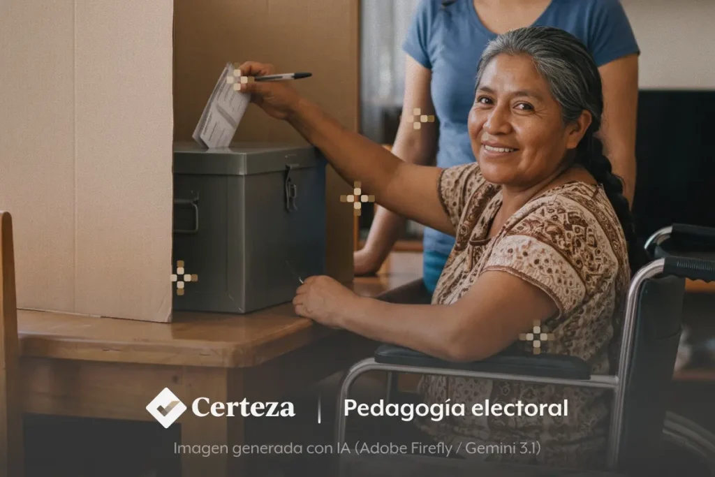 El INE llevará las boletas a los hogares para que personas con discapacidad y cuidadoras primarias puedan votar en 2027