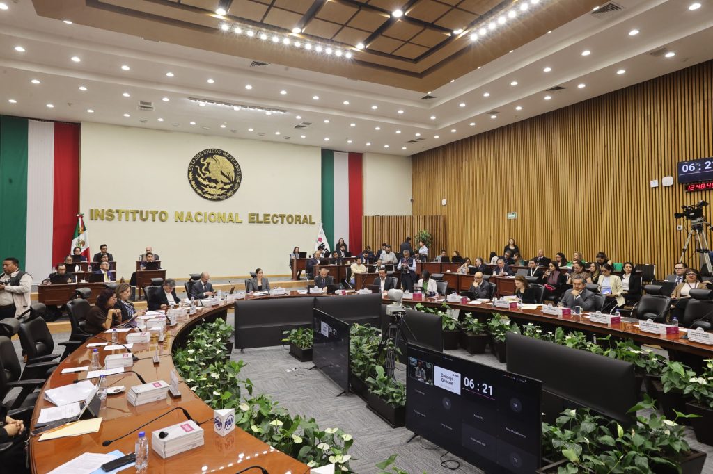 Pleno del Consejo General del INE en Sesión