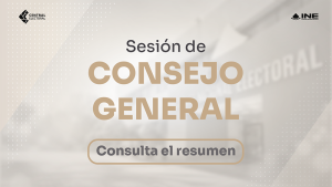 Resumen de la Sesión del Consejo General del INE